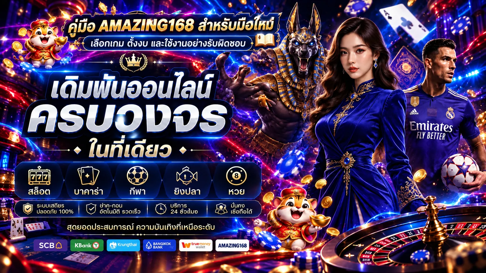 AMAZING168 คู่มือมือใหม่ เลือกเกมและตั้งงบอย่างรับผิดชอบ